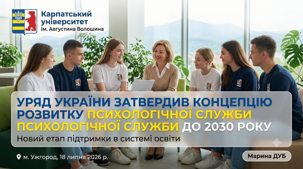 УРЯД УКРАЇНИ ЗАТВЕРДИВ КОНЦЕПЦІЮ РОЗВИТКУ ПСИХОЛОГІЧНОЇ СЛУЖБИ У СИСТЕМІ ОСВІТИ ДО 2030 РОКУ